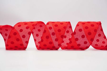 Polka Wired Ribbon_KF6694GC-7-7_Red